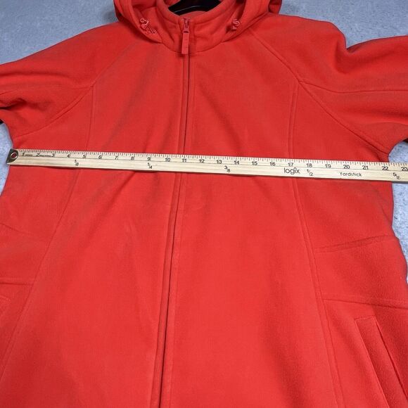 Duluth Trading Shoreline Fleece Jacket Women Large Windproof Heavyweight Hooded - Picture 6 of 11